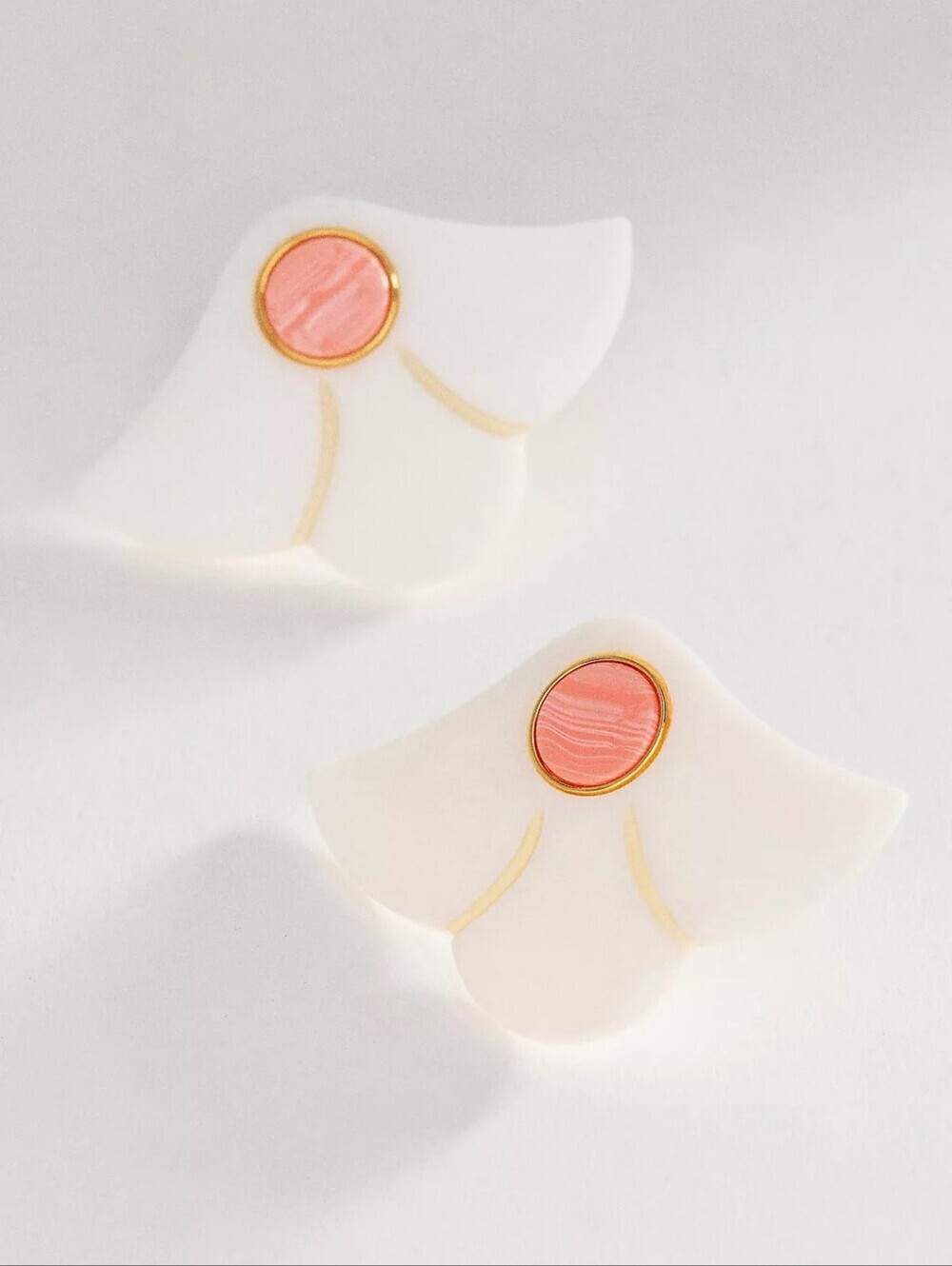 Pearl Fan Earrings